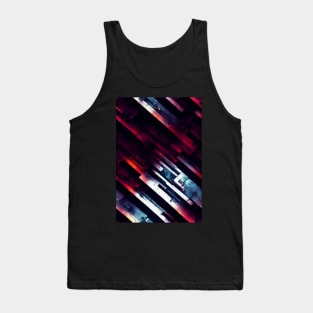 cyber future style pattern art 14 regular grid Tank Top